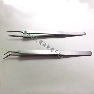 Pinzas extendidas de acero inoxidable, pinzas de precisión de 16 cm para extensión de pestañas, herramientas de reparación de teléfonos móviles. - Product Image 3