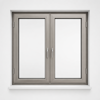 Ventanas Minimalistas de Estilo Europeo Personalizadas, Ventanas de Vidrio Templado con Doble Acristalamiento Insonorizadas para Casa