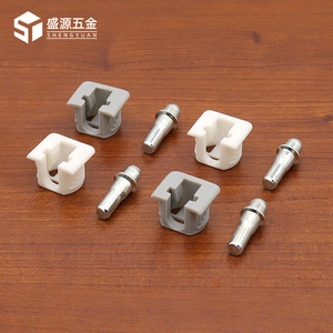 Shengyuan Shelf Support Bracket With Axle Plastic Furniture Hardware For Wardrobe Cabinet Square Shelves 9450 - Product Image 1