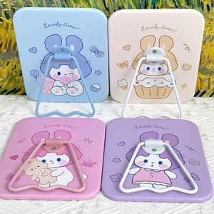 <span class=keywords><strong>Miroir</strong></span> de maquillage de bureau simple face style Ins, mignon, de haute qualité avec support, peut être accroché, carré, pour dortoir - Product Image 1