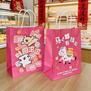 Printing Takeaway Shopping <b>Paper</b> <b>Packaging</b> Bag for Foods <b>Paper</b> Bag Handles with Your Own Logo - Product Image 3