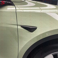 Pièces de garniture de garde-boue avant en Fiber de carbone SPC modèle Y pour Tesla modèle 3 couverture de caméra de vue latérale en Fiber de carbone pour Tesla modèle Y Aerokit