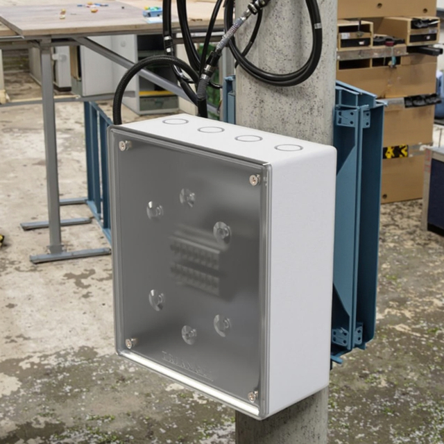 Best Selling IP66 2 Gang Plastic Electronics Instrument Enclosures Secure Outdoor Waterproof Junction Box