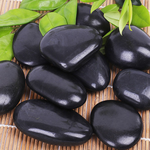 Natural Nature Black <strong>Polished</strong> Tumbled Pebble <strong>Stone</strong>/ Gravel /<strong>river</strong> Pebble Cobble <strong>Stone</strong> with Smooth Surface for Landscape - Product Image 2