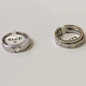 TTM-R721 Xuping ювелирные изделия, оптовая продажа, высокое качество, простой подарок на вечеринку, свадебный подарок, циркон, для мужчин и женщин, Платиновое покрытие, кольцо из нержавеющей стали