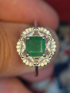 925พลอยสีเขียวมรกตกะรัต1กะรัตแหวนครบรอบสีเขียวมรกตธรรมชาติหรูหรา - Product Image 6