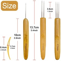 Aiguille à tresser pour extensions de cheveux, crochet pour dreadlocks, 8 pièces, outil d'aiguille à crochet pour dreadlocks