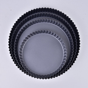 Round Springform Pizza Pan 10 Inch Non Stick Carbon Steel Baking Dish For Oven Use Cake Mold - Product Image 2
