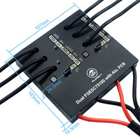 Contrôleur de vitesse VESC Flipsky Dual 75100 en aluminium pour planche à roulettes électrique/trottinette électrique/vélo électrique 14-84V 100A continu