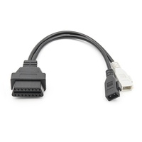 Connecteur 2 broches et câble adaptateur 2+2 broches pour outil de diagnostic automobile Audi avec outils de diagnostic Au*di Fitment-Scan