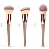 Brosses de maquillage végétaliennes, Logo personnalisé, haute qualité, vente en gros, ensemble de pinceaux de maquillage, outils de beauté, 15 pièces