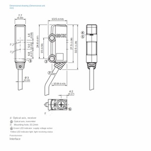 GTB2S-N1451 bệnh mới ban đầu khuếch tán phản xạ quang điện Cảm biến vật liệu nhựa Sản xuất tại Trung Quốc số thứ tự 1060203 - Product Image 5