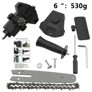 Li Pu <b>Mini</b> Chainsaw 4 In Electric <b>Drill</b> Adapter For Logging And Garden Use Carbon Steel - Product Image 2