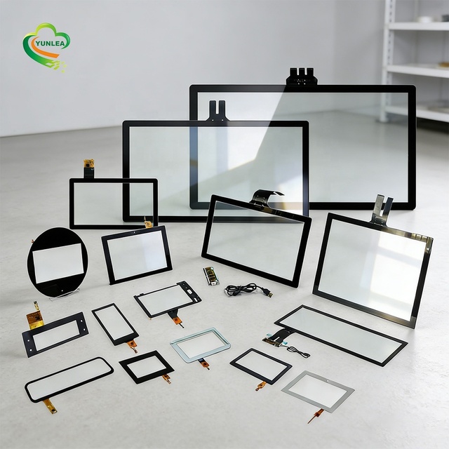 OEM ODM Custom Various Sizes Shapes PCAP Glass Industrial Capacitive Touch Screen Panel With IIC/USB/RS232 Interface