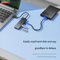Venta al por Mayor de Hub USB 3.0 de Aluminio H1-A04 de 4 Puertos, Estación de Acoplamiento Portátil de Alta Velocidad de 5 Gbps para Laptop Lenovo, MacBook, Adaptador para PC