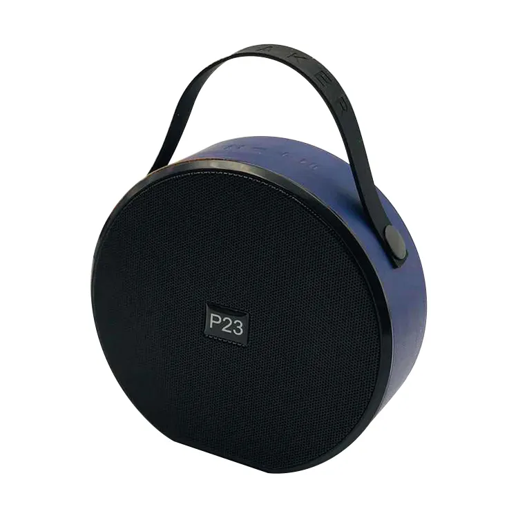 Novos alto-falantes bluetooth podem transportar, mão, circular, bluetooth, alto-falante para p23