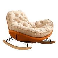 Fauteuil Pingouin Contemporain pour Adultes, Canapé Relaxant Moderne pour Salon, Bureau à Domicile, Balcon avec Fonction Bascule