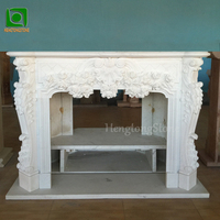 Marbre blanc naturel de Carrare pour la décoration de la maison, cheminée, manteau de cheminée