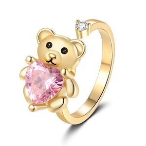 Anillo Inquieto Rotatable Bear Zircon <b>Ring</b> Jewellery <b>Spinner</b> <b>Ring</b> Spinning Rotating Adjustable Fidget <b>Ring</b> <b>Spinner</b> for Anxiety - Product Image 6