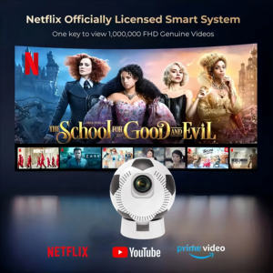 Proyector de Fútbol 4K al por mayor, 1000 lúmenes, Android 11, enfoque eléctrico, <span class=keywords><strong>Bluetooth</strong></span> 5,0, proyector de fútbol portátil para exteriores, al aire libre - Product Image 3