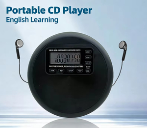 Lecteur CD portable de style Walkman avec écran LCD et batterie rechargeable pour les voyages, récepteur audio BT sans fil USB - Product Image 4
