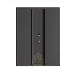 <span class=keywords><strong>Porte</strong></span> blindée anti-incendie de <span class=keywords><strong>style</strong></span> <span class=keywords><strong>ancien</strong></span> Portes de sécurité extérieures modernes en acier galvanisé Portes <span class=keywords><strong>d</strong></span>'<span class=keywords><strong>entrée</strong></span> en aluminium - Product Image 6