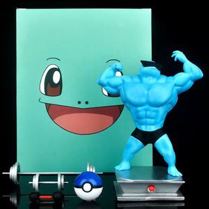 Fitness músculo Pikachu Charmander Squirtle Poke-mons Anime figura de acción culturismo serie Pvc figura Gk estatua figura - Product Image 2