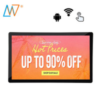 21.5 inç dokunmatik ekran dijital tabela ağ 3G 4G Android Wifi Lcd reklam ekranı