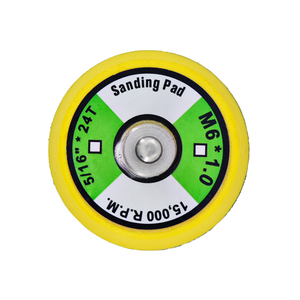 Custom <span class=keywords><strong>2</strong></span> Polegada Gancho <span class=keywords><strong>Loop</strong></span> Lixar Backing Pad com Espuma Macia Camada Tampão para Broca Ar Die Grinder Sander Rotary Tool - Product Image 3