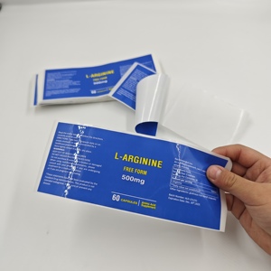 Custom Printed Logo Sticker Waterproof Self Adhesive Vinyl Roll Bottle Packaging Label Custom Stickers - Product Image 1