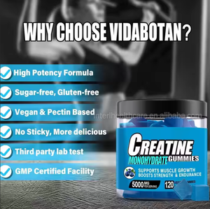 Gomitas de Creatina Ausreson OEM para Deporte Preentrenamiento Crecimiento Muscular Monohidrato de Creatina 5g Gomitas Energéticas de Creatina - Product Image 2