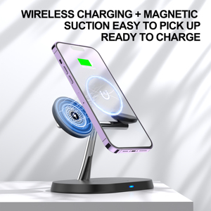 Cargador Inalámbrico 3 en 1 Más Rápido HT-315, Cargador Inalámbrico de Escritorio para Teléfono Móvil, Reloj y Auriculares, Adaptador de 15 W, Cable USB-C Incluido - Product Image 4