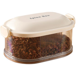 Boîte de rangement hermétique pour épices Chef Jun avec couvercle pour réfrigérateur, récipient alimentaire en plastique PP pour usage domestique - Product Image 1