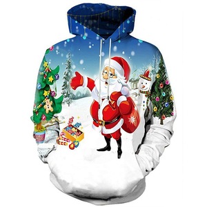 TAGVO Unisex Hooded 3D Printed 100% Cotton Autumn Christmas <strong>Jumpers</strong> Graphic Pullover Ugly Funny Long Sleeve Oversized - Product Image 2