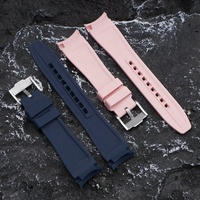 Bracelet de montre en caoutchouc de silicone intégré de 22 mm pour BlancpainXSwatch Five Oceans 50 Fathoms, boucle en acier inoxydable, respirant