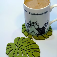 Sous-verres en forme de feuille imprimés en 3D, matériau PLA, personnalisables et disponibles pour l'achat en gros, modèle 3D haute précision