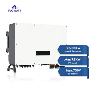 Flowatt 25KW 30KW 35KW 40KW 50KWHVハイブリッドソーラーインバーター220/380Vac三相エネルギー貯蔵ソーラーインバーター