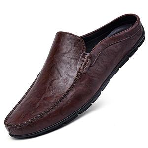 Zapatillas de cuero casuales para hombre, de punta cerrada, transpirables, con suela suave, de piel de vaca, para conducir, nueva colección primavera-verano 2026 - Product Image 5