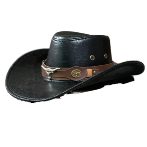 Sombrero de Vaquero Estilo Western Vintage Unisex Nuevo Jazz para Viajes al Aire Libre Protección Solar Montañismo SUN <span class=keywords><strong>ERA</strong></span> Bordado 3D Cuatro Estaciones - Product Image 2