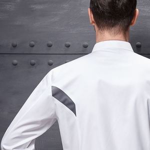 ملابس عمل للطهاة من Zhenyao، زي فاخر للمطابخ بأكمام قصيرة وطويلة لفصل الخريف، مصنوع من نسيج التويل، مناسب للمطاعم الغربية والحانات - Product Image 6