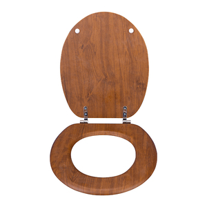 Abattant de toilettes en bois de style européen, design populaire, avec fermeture douce, dégagement rapide et charnières en acier inoxydable - Product Image 5