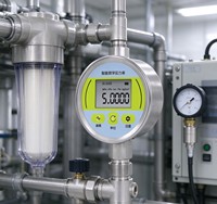 Manomètre numérique de biogaz haute précision en acier inoxydable, jauge de basse pression avec unité mbar