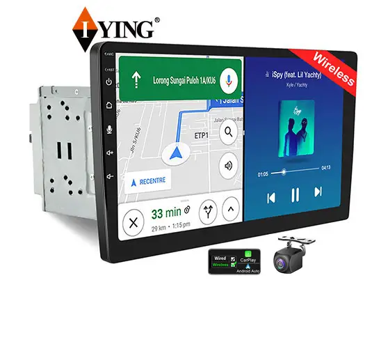 Fornecedor IYING 2G + 32G Apple Wireless Play Bluetooth sistema de música Double Din Android Carplay rádio automotivo estéreo áudio DVD player