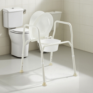 Foxconn Aluminum Welded <b>Commode</b> <b>Chair</b> Adjustable Portable 160kg Capacity For Elderly Pregnant Women - Product Image 1