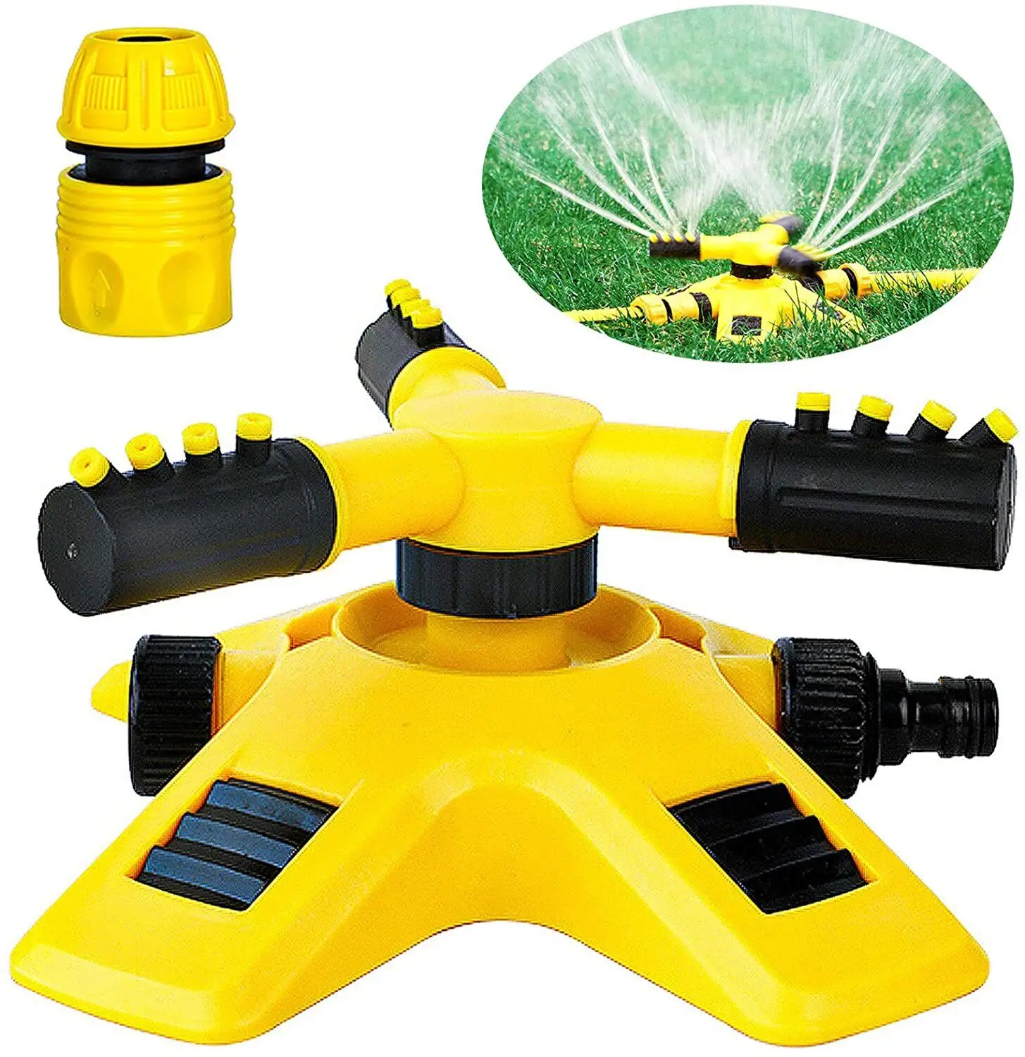 Mise à niveau de l'arroseur de pelouse Arrosage de jardin Irrigation rotative automatique à 360 degrés