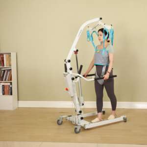 Lève-personne médical hydraulique portable pour personnes handicapées, machine de transfert électrique avec élingue - Product Image 5