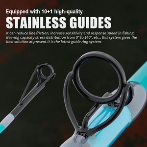 Nouvelle <span class=keywords><strong>Canne</strong></span> à Pêche à l'Ensemble pour Gros Poissons Honoreal 2026 – Livraison Rapide – Bleu Lumineux – Robuste – Verre et Carbone – Pour Eau Douce - Product Image 5