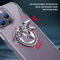 2 en 1 TPU PC 4 coins antichoc anneau support étui de téléphone pour iPhone 14 pro max 13 12 min 11 pro 6 7 8 15 16 plus XR XS SE 2022