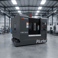 Machine de fraisage CNC à broche unique verticale à économie d'énergie de grande capacité PLURTEL VMC1050 B2B Chine
