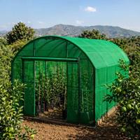Filet d'ombrage HDPE vert clair 50 % 50 g/m² pour serre, couverture anti-UV stabilisée pour la protection des plantes de jardin potager